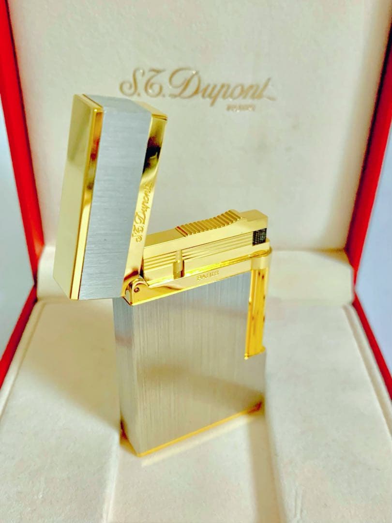 S.T.Dupont デュポン ガスライター ライン2 ヘアライン 16841