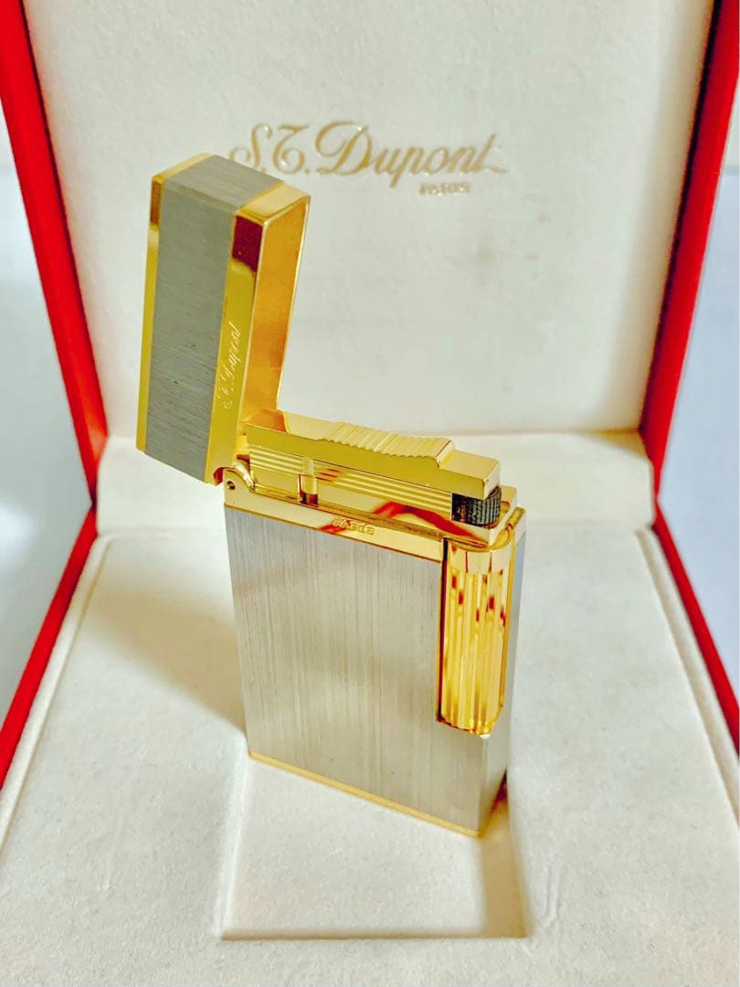 S.T.Dupont デュポン ガスライター ライン2 ヘアライン 16841