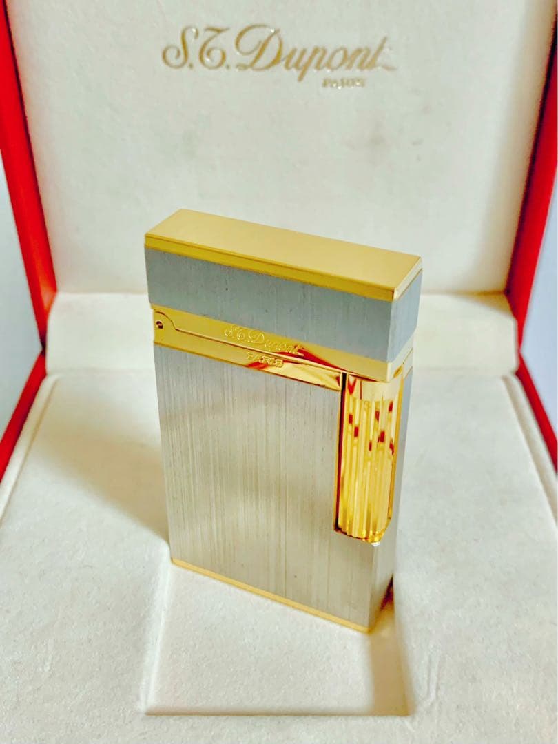 S.T.Dupont デュポン ガスライター ライン2 ヘアライン 16841