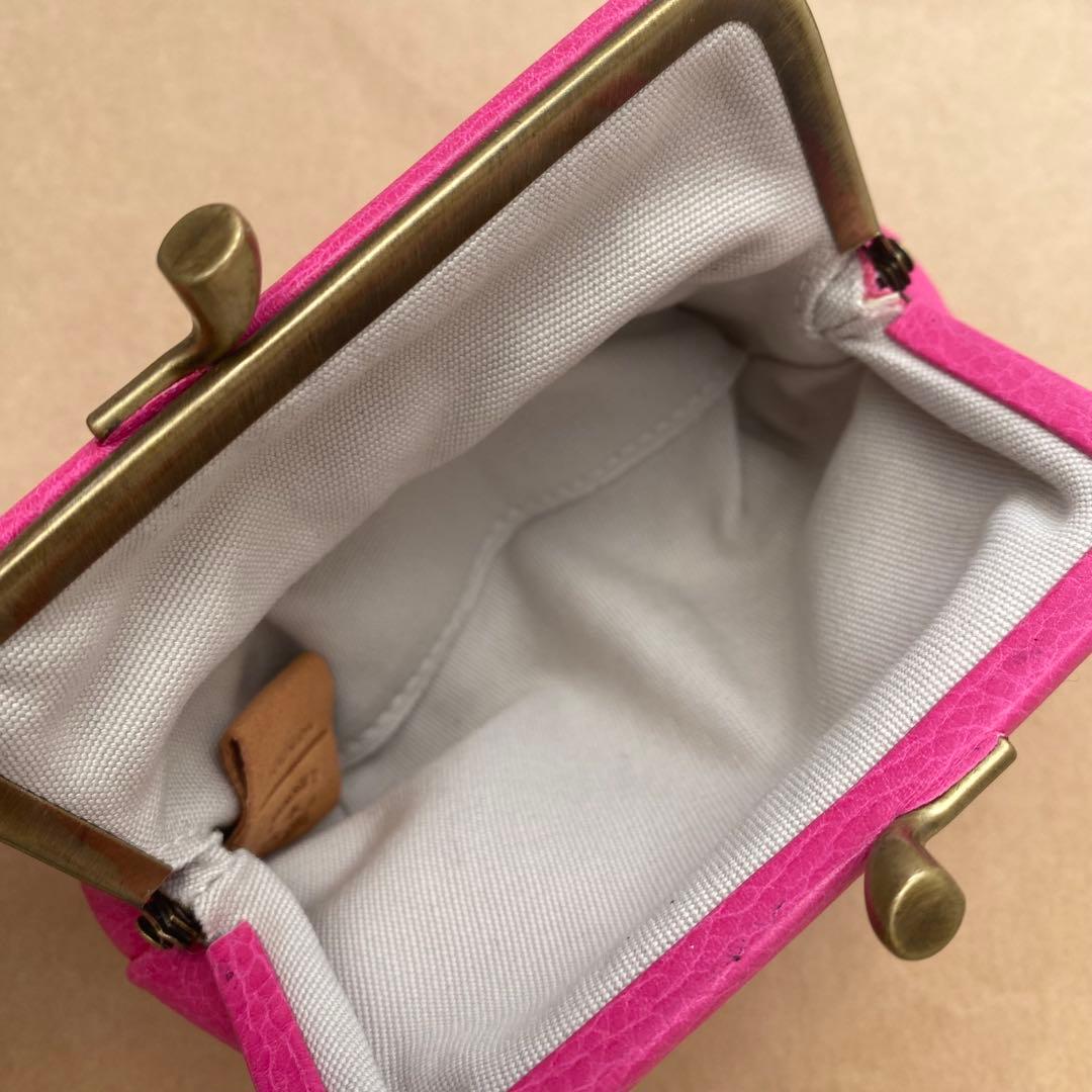 イルビゾンテ　がま口　ポーチ　ミニ財布　ケース　小銭入れ　小物入れ　ピンク