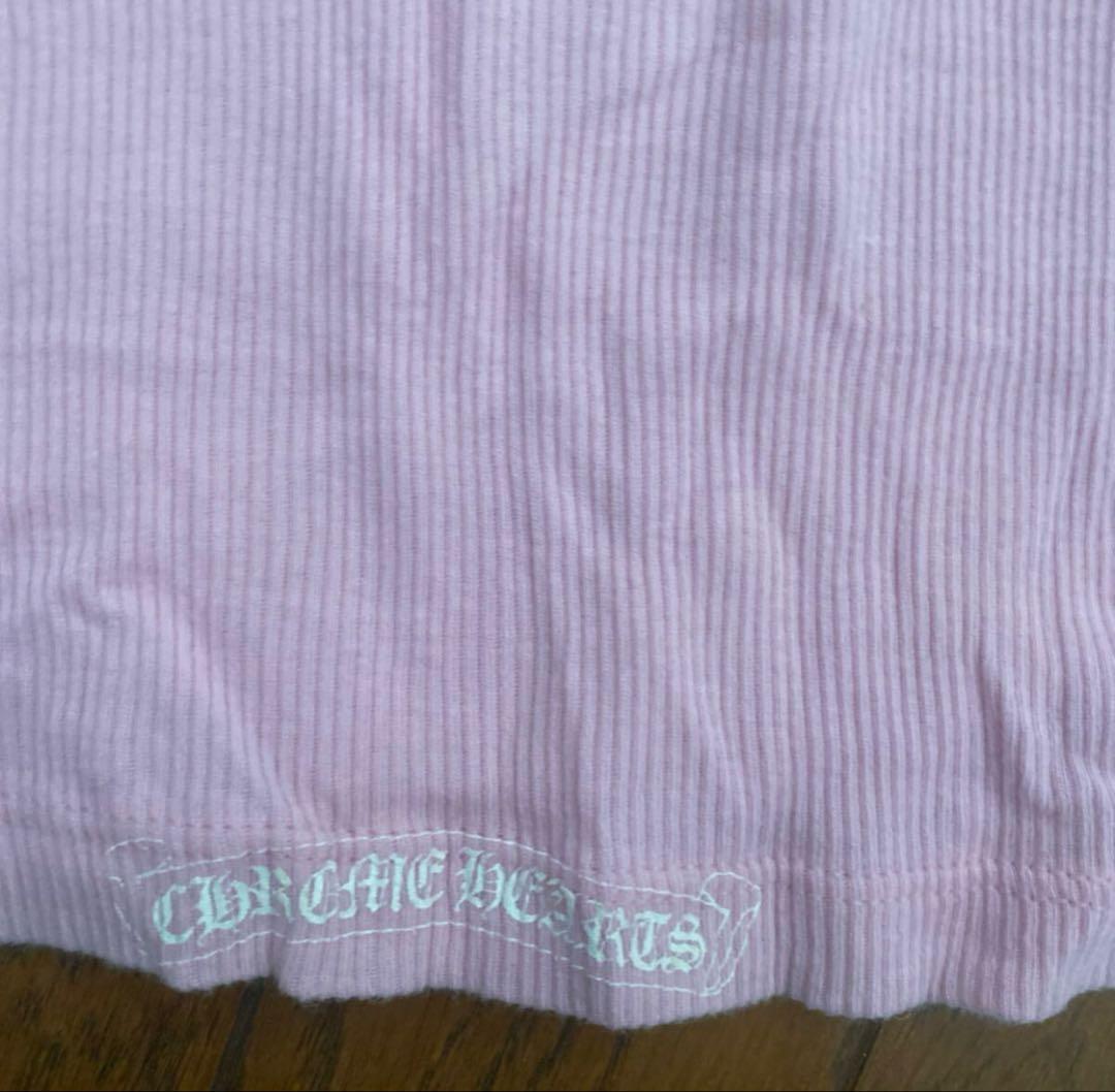 レア 正規 クロムハーツ 正規品　ピンク ビンテージ タンクトップ