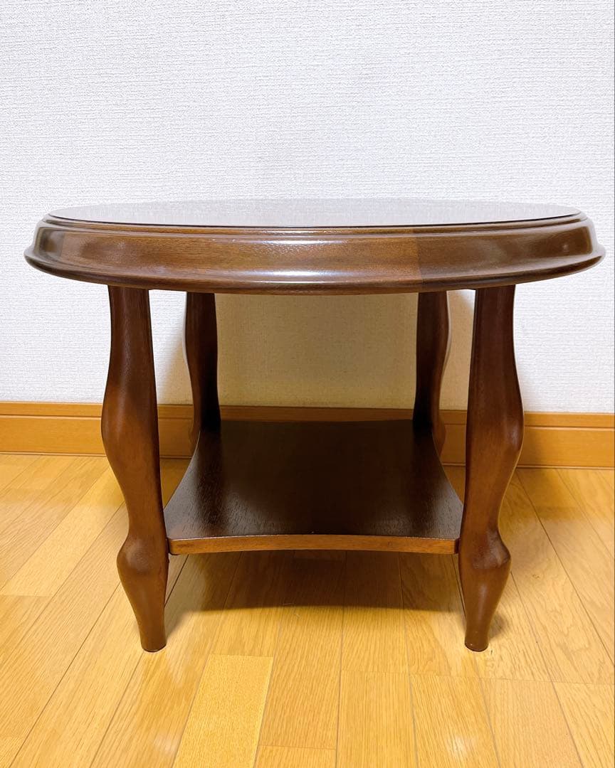 サイドテーブル木製／ウニコマルニイデーカリモクアンティーク