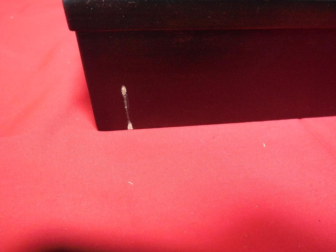 塗師 華山造 松葉蒔絵 炉縁 (漆塗木箱・紙箱)