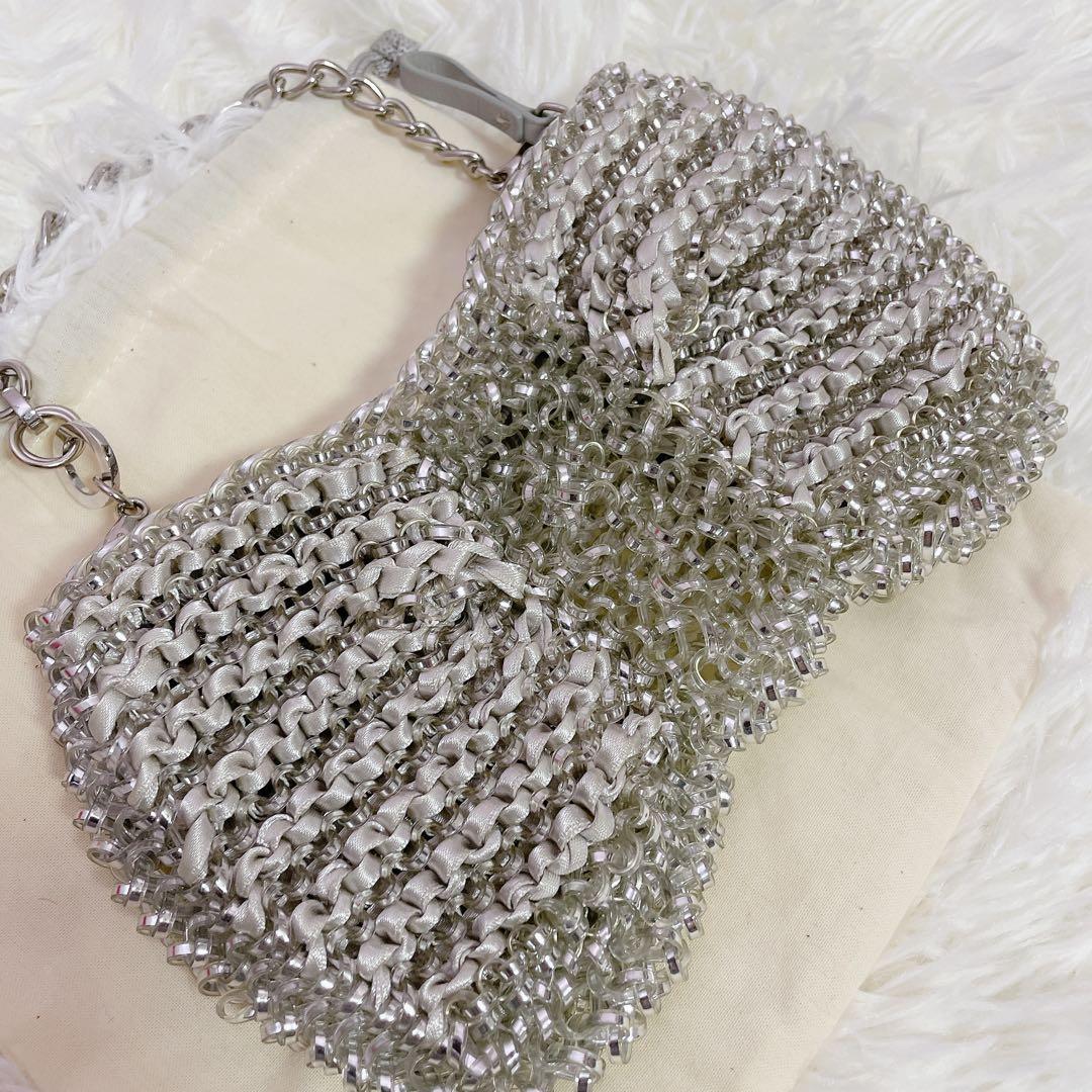 極美品　アンテプリマ　ワイヤーバッグ　リボン　ガーラパーティーバッグ