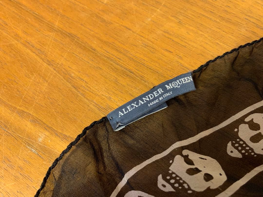G0825-38★ALEXANDER McQUEEN スカルバンダナ