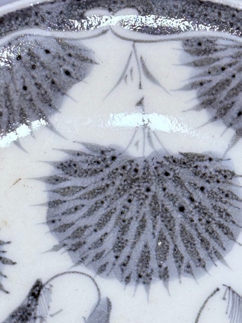 幕末明治期 染付竹林賢人図皿 五枚 肥前有田 直径17.2㎝