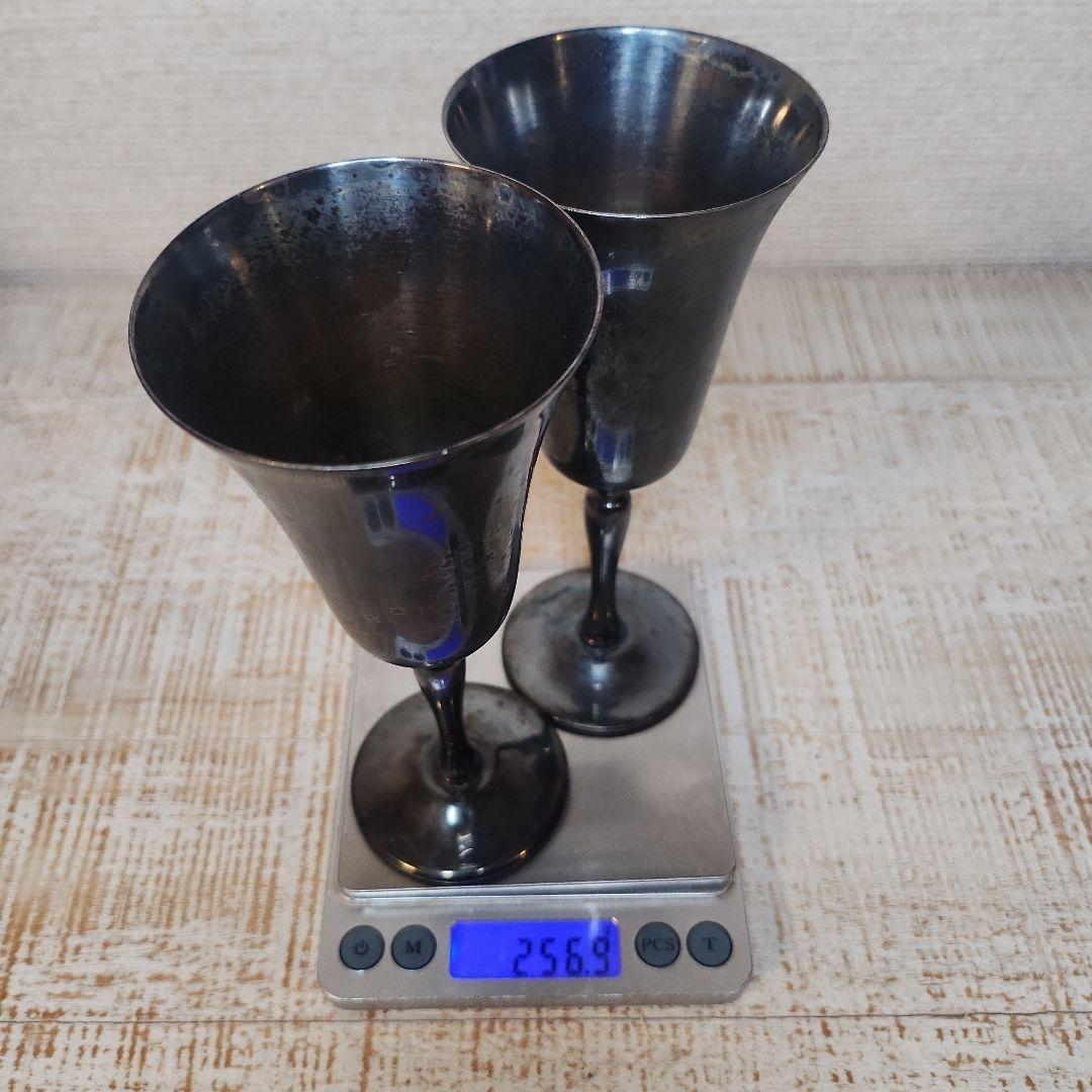  Blue Silver plate on copper 杯 2個