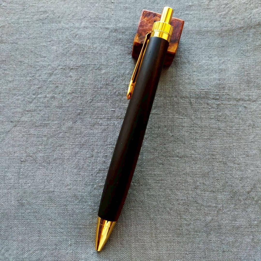 【専用】　本紫檀　ツートン　ローズウッド　木軸ボールペン　G2　ゴールド