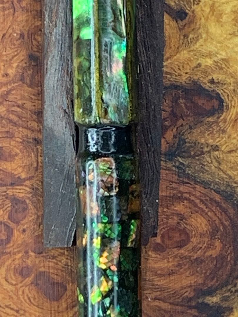 すみれ螺鈿オレンズネロ0.5mm、アワビ三色、メキシコ貝