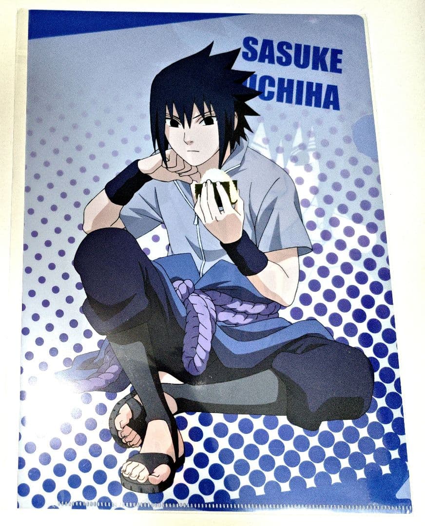 NARUTO ナルト うちはサスケ 描き下ろし クリアファイル グッズ-クリアファイル】NARUTO-ナルト- 疾風伝 シングルクリア
