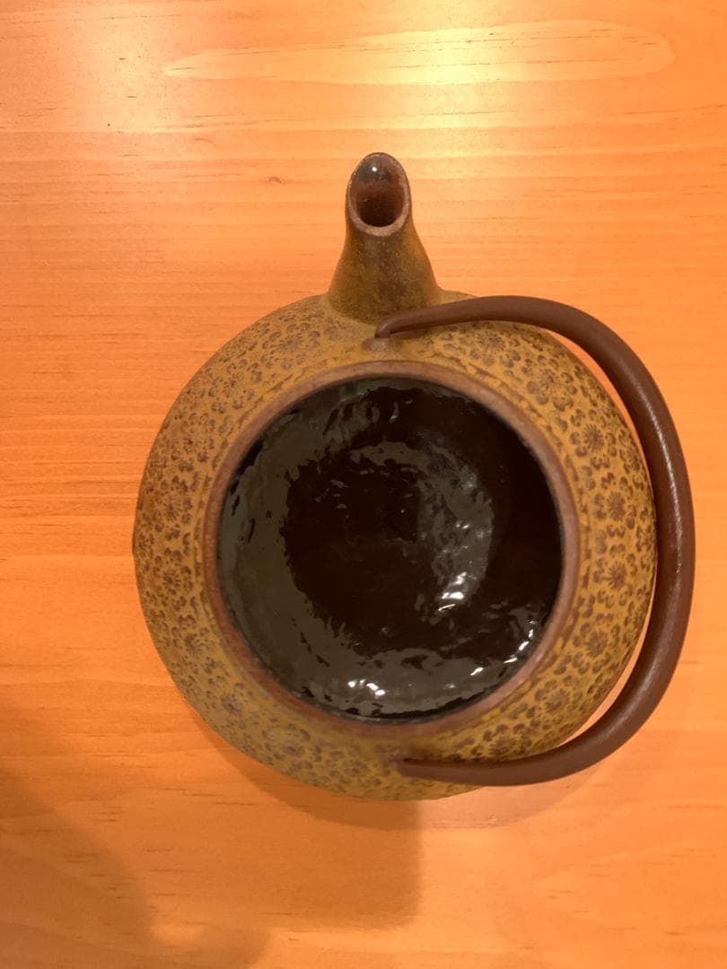 鉄瓶 栗文特選 蕾摘蓋 霰地紋 平丸形 ◇昔の鉄瓶◇栗文特選 霰 南部