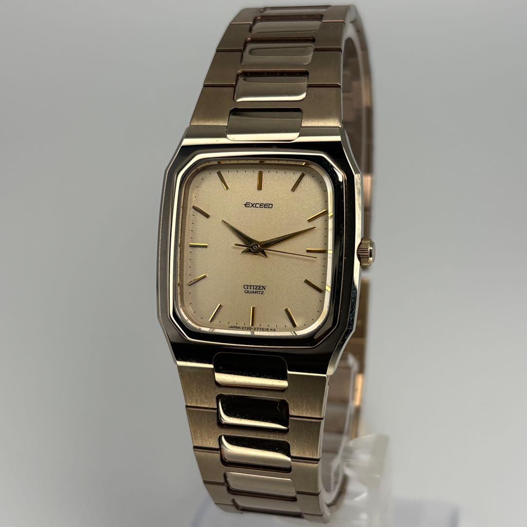デッドストック品 CITIZEN シチズン エクシード QZ腕時計 電池交換済