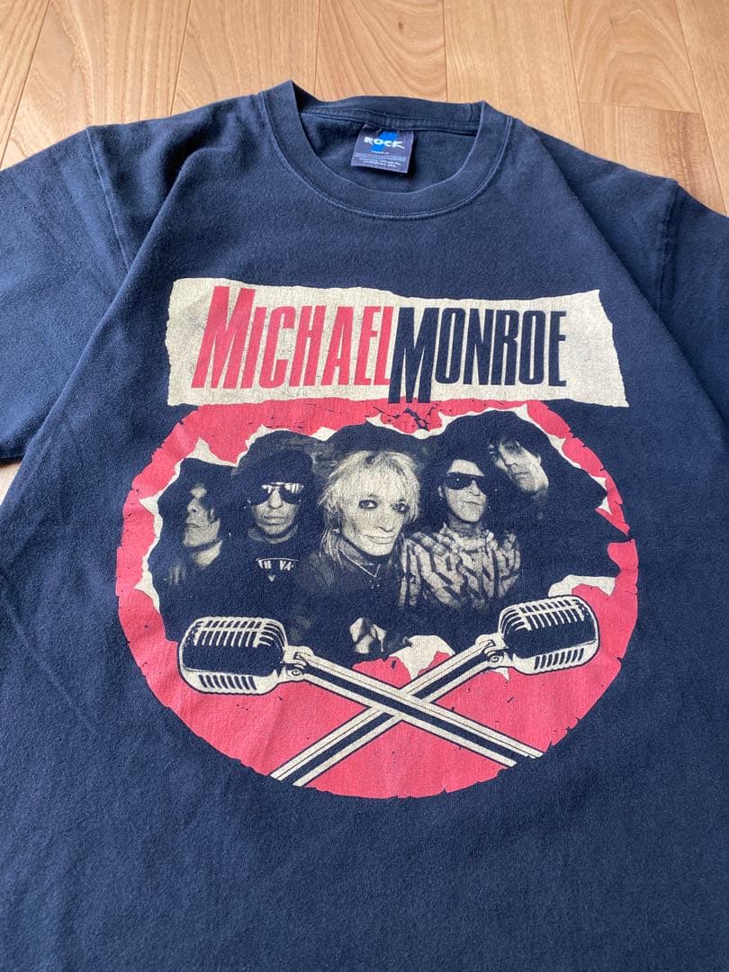 michael monroe ROCK マイケル モンロー Tシャツ ブラック - メルカリ
