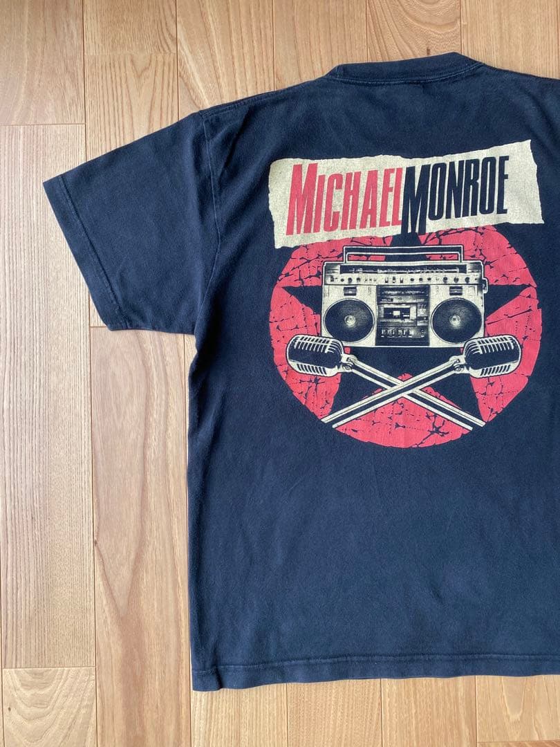 michael monroe ROCK マイケル モンロー Tシャツ ブラック - メルカリ