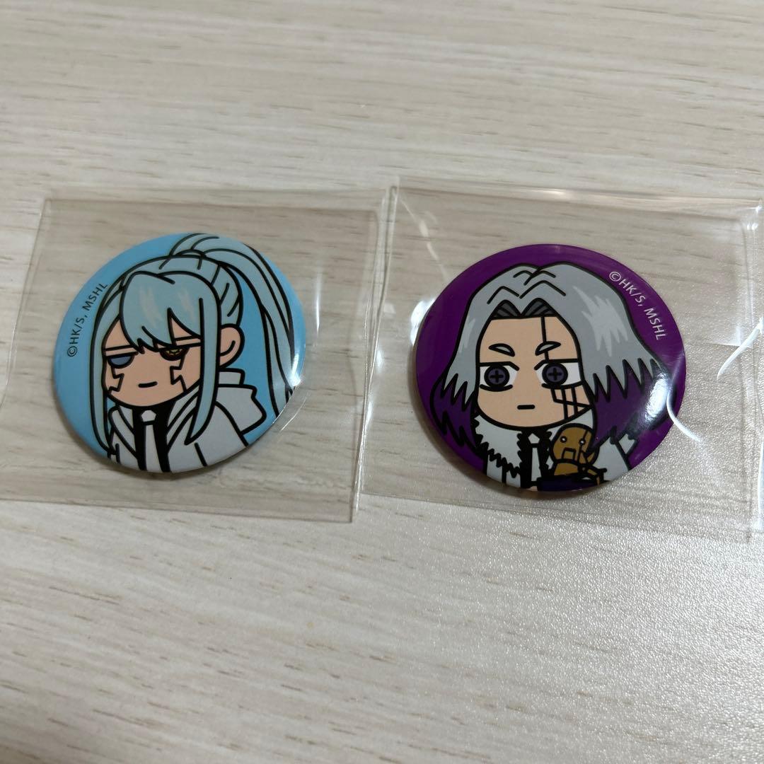 マッシュル アベル アビス メタリック缶バッジ セットマッシュル