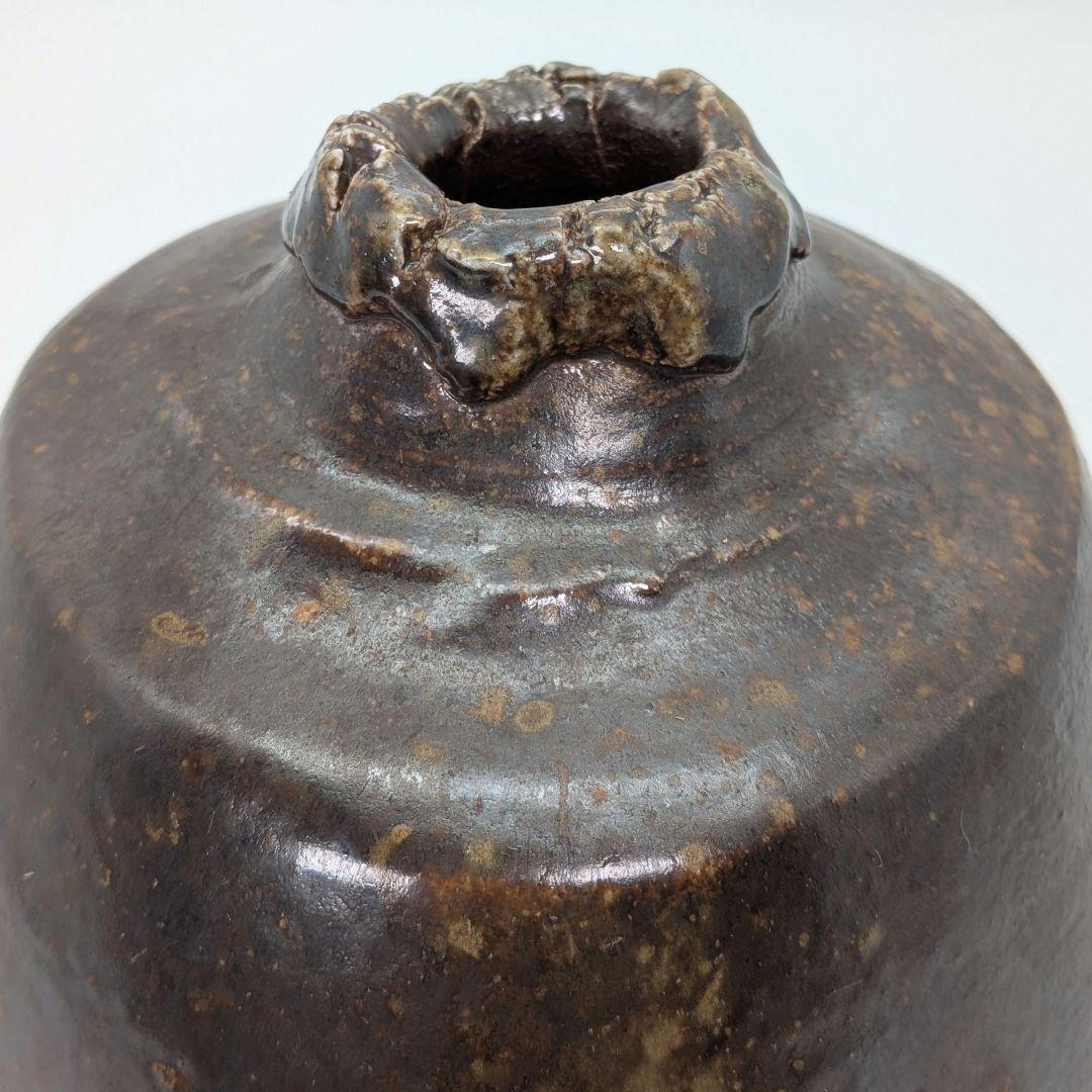 今成研二 備前焼 花器 フラワーベース 花瓶 一輪挿し花入 華道具 茶道具 花生