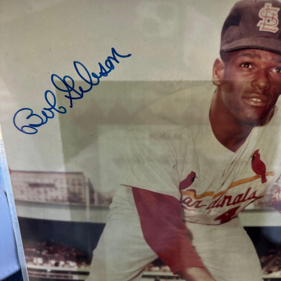 【SALE】MLBボブ・ギブソン選手サイン入り写真