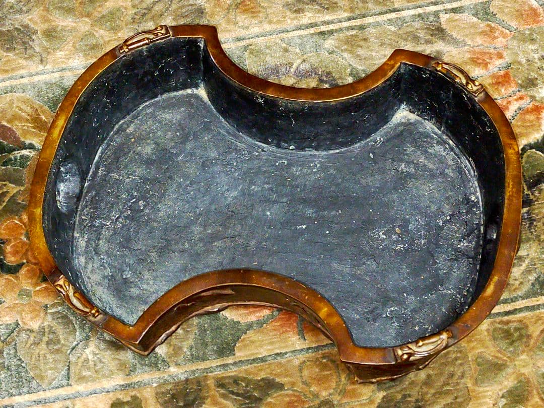 ♥とても古い 唐銅 水盤 黄銅 骨董品 中国 古玩 アンティーク