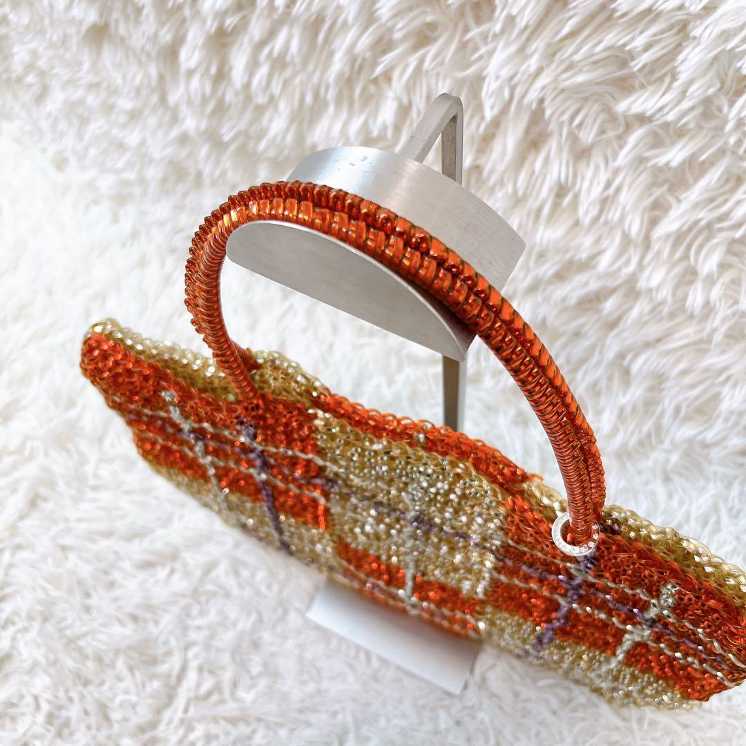 アンテプリマ✨スクエア ワイヤーバッグ タータンチェック ハンドバッグ