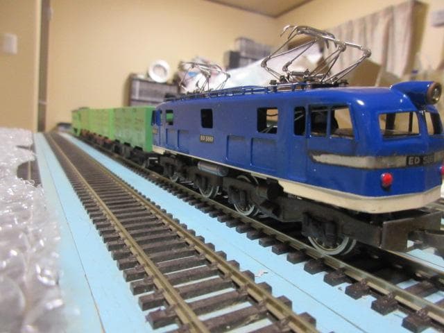 鉄道模型（HOゲージ） ミニ コンテナ列車セット （金属製・カツミ/エンドウ製）