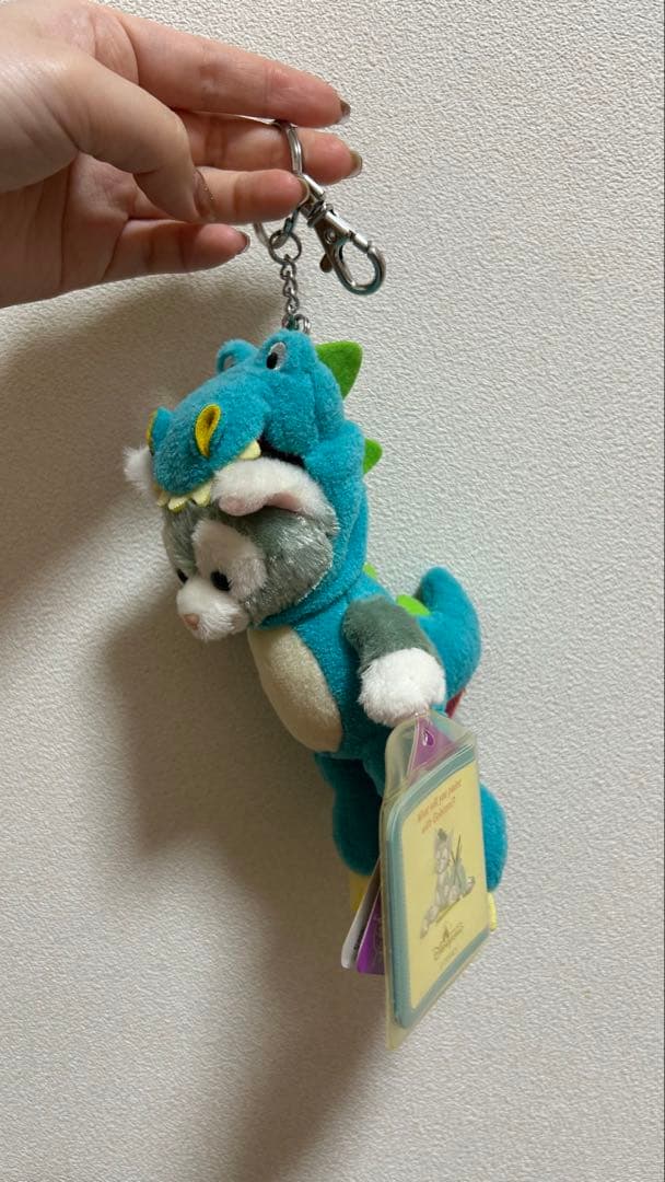 香港 ディズニー クッキーアン うさぎ・ジェラトーニ　恐竜 2体セット