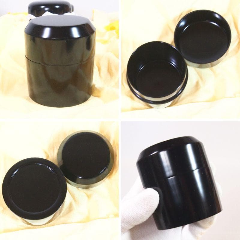 美品】仙叟好 十二茶器 塗師:坂田峰俊 真塗 棗/薄茶器/