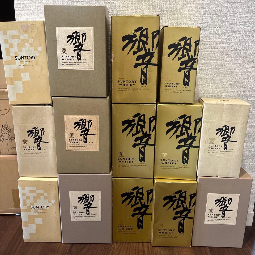 響 ウイスキー 空箱 SUNTORY HIBIKI 21年ウイスキー 空箱 空瓶 SUNTORY