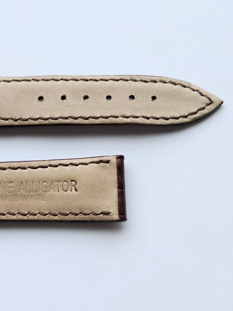☆最終値下げ【ブレゲ】メンズサイズ アリゲーターレザーベルト(かん幅18㎜)
