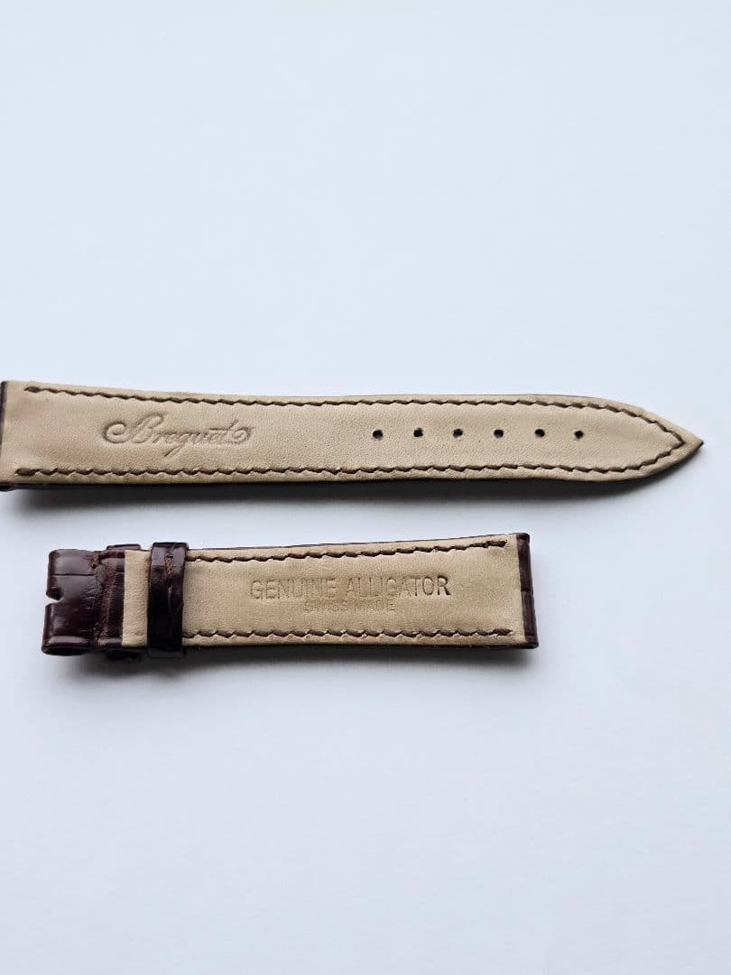 ☆最終値下げ【ブレゲ】メンズサイズ アリゲーターレザーベルト(かん幅18㎜)