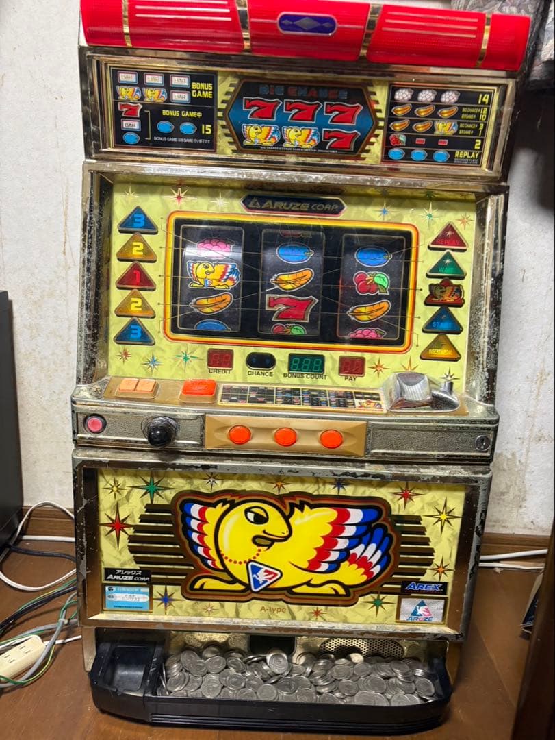 アレックスブライト　4号機　実機　スロット 4号機】アルゼ アレックス 中古パチスロ実機 [2ch対応] A-SLOT