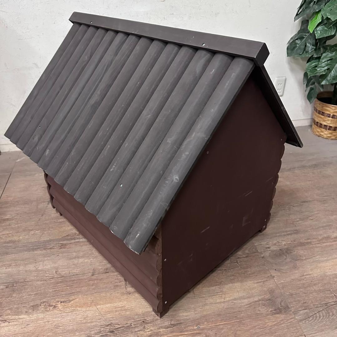 新品 未使用 ログハウス風 犬小屋 ドッグハウス 完成品