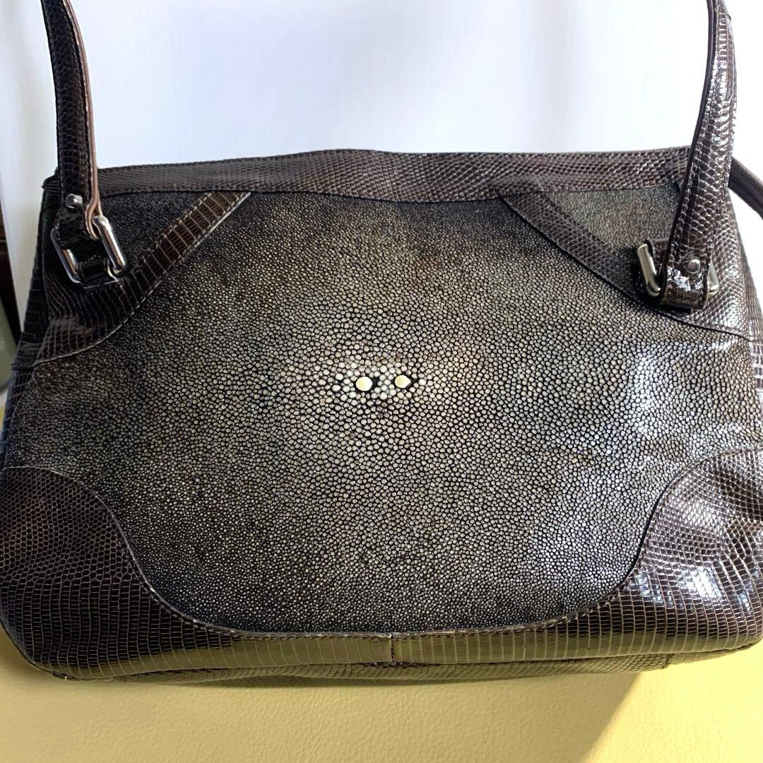 スティングレイ（エイ革）&リザードバック ポーラ