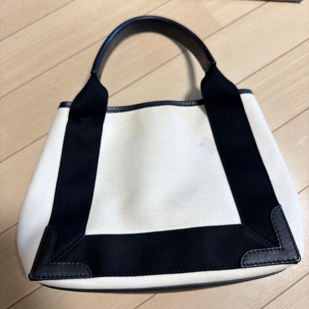 balenciaga Navy カバ XS ブラック ホワイト