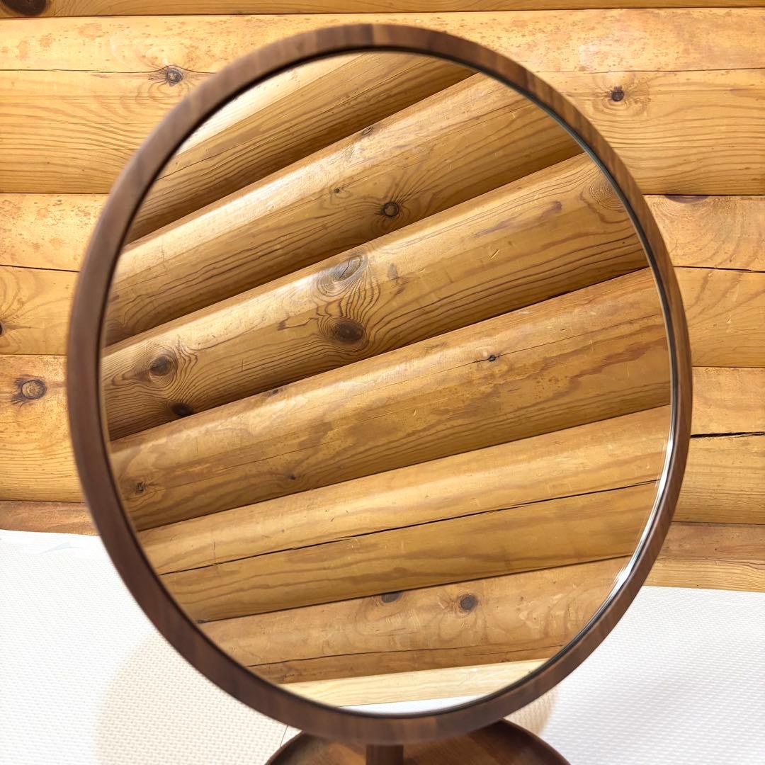 【美品】BENCA ベンカ アネモネ 卓上ミラー オーク材