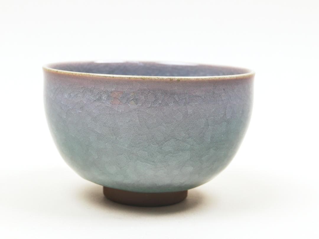 小笠原長春 青瓷茶碗 茶道具 栞 共布 共箱 美品