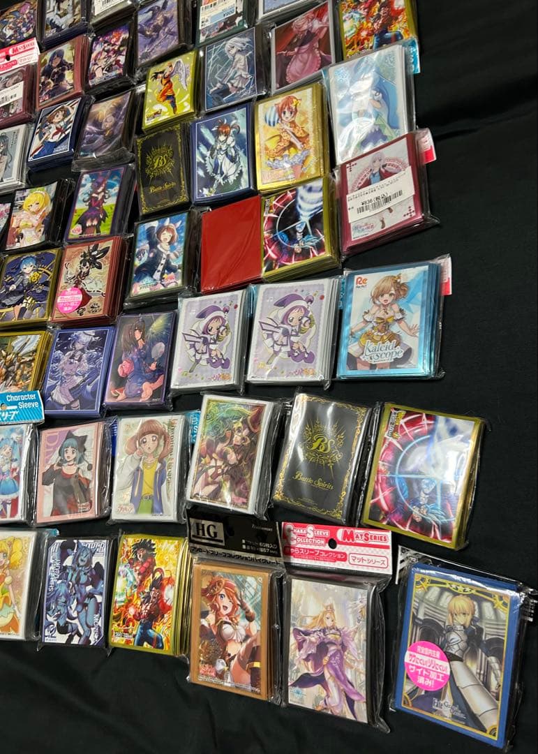 キャラスリーブ　ケース等　超大量まとめ売り　未使用多数　195点以上