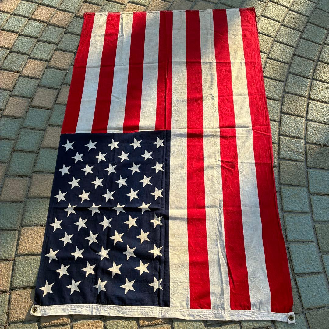 70´s〜80´s アメリカヴィンテージ星条旗フラッグ USA製アンティーク雑貨