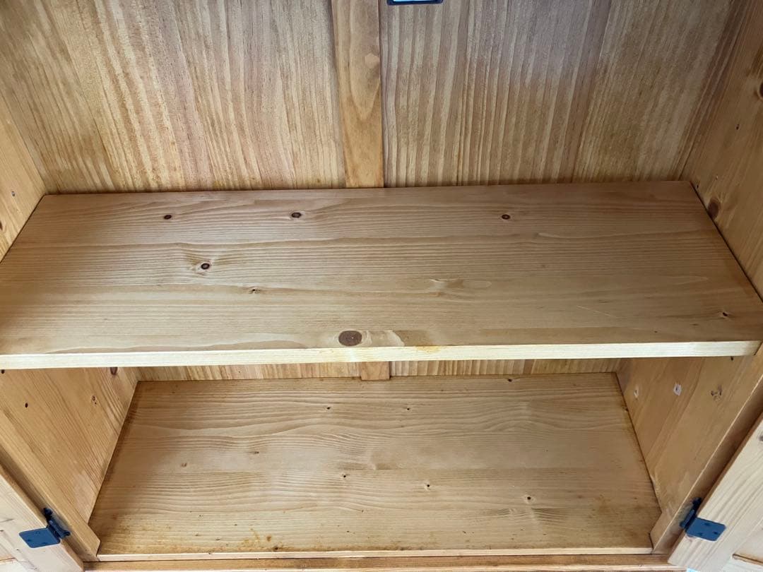 無垢材 カントリー調 キャビネット 収納棚 84cm幅