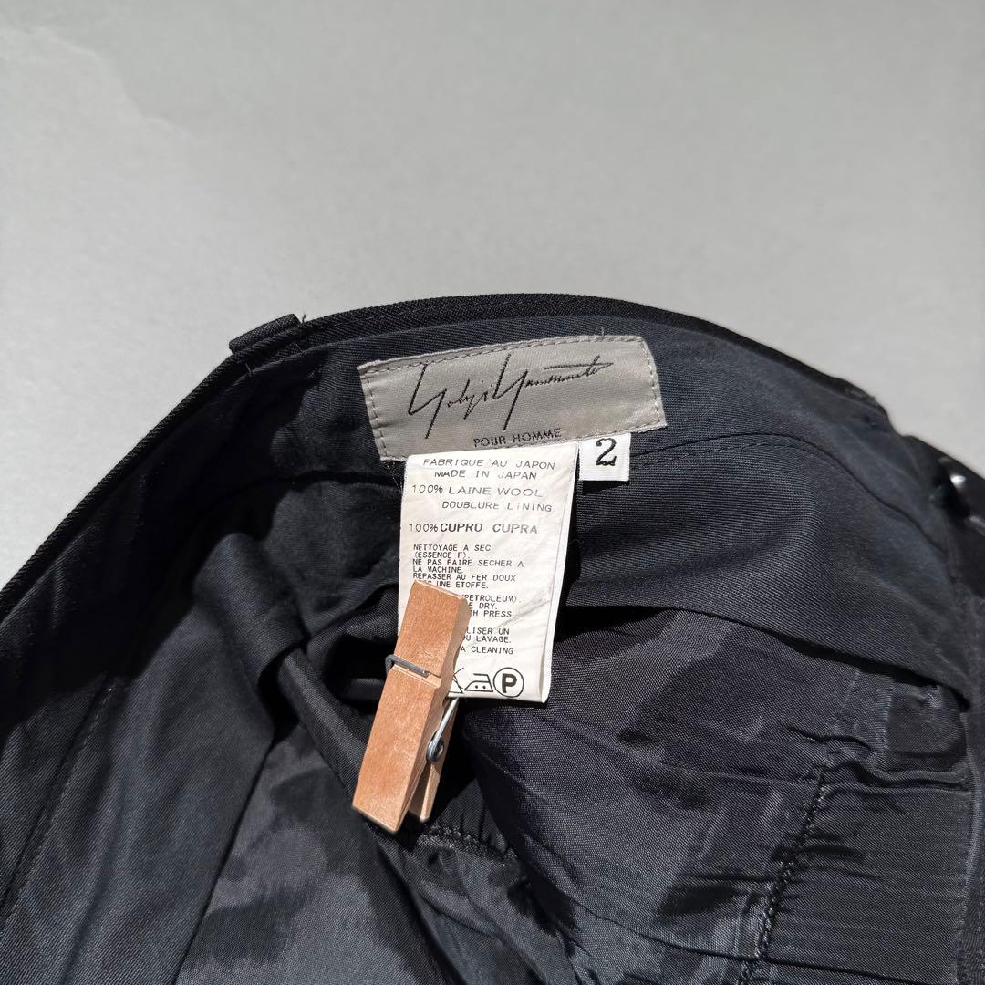 ヨウジヤマモトプールオム ウールギャバレースアップジョッパーズカーゴ 2