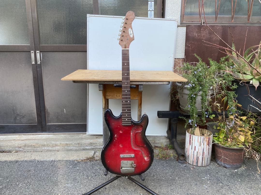 alfa tone エレキギター　ジャパンビンテージ　ジャンク品　中古品 Maison Les Paul Type エレキギター ボディ ジャンク -GrunSound-f652