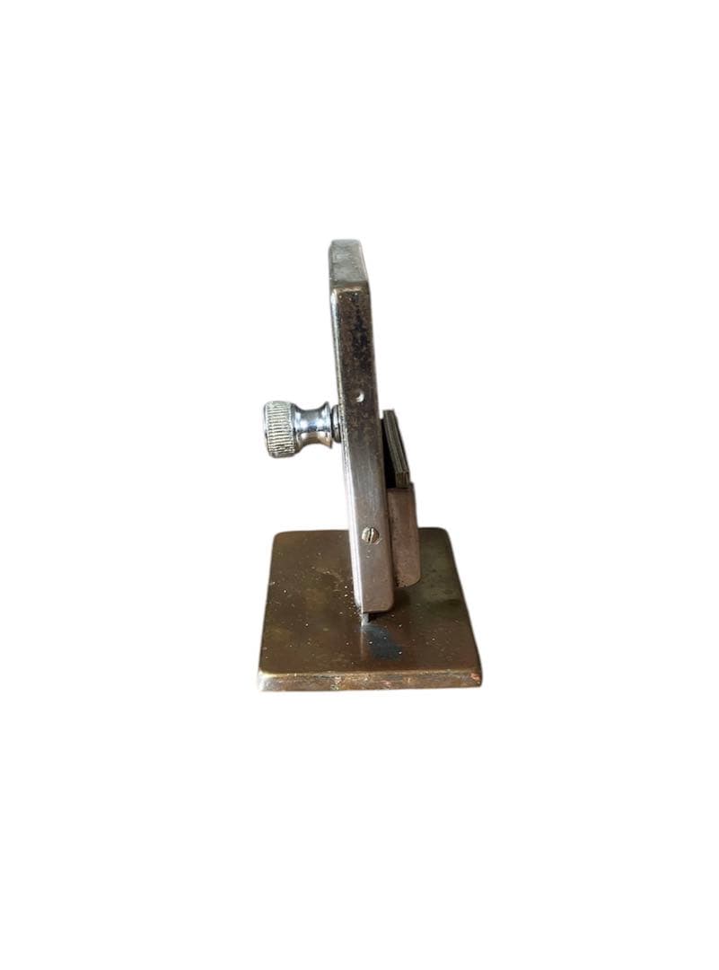 超希少】アールデコ クロムメッキ卓上永久カレンダー プッシュトップ式