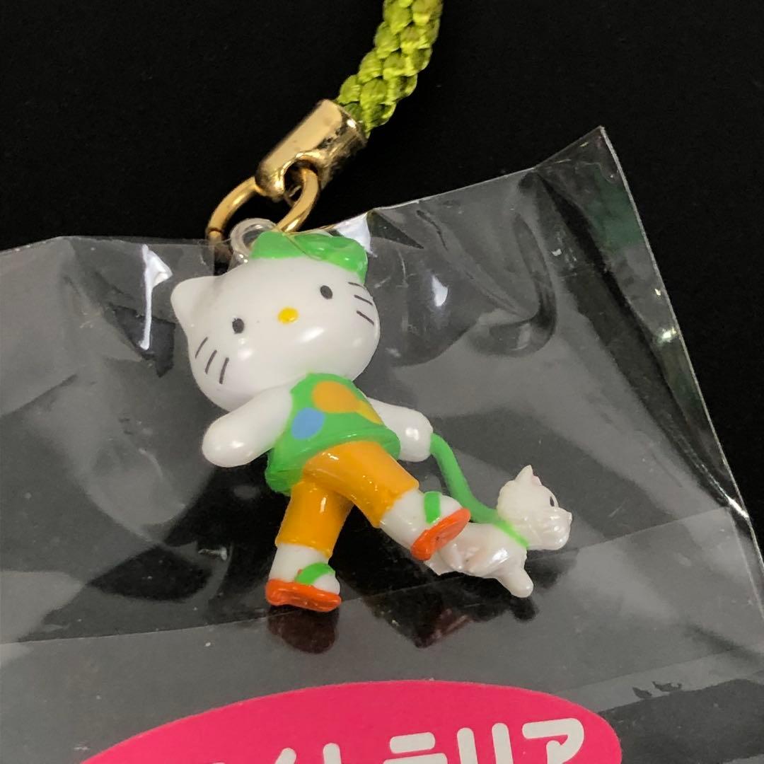 ハローキティ ストラップ 犬とお散歩 ホワイトテリア パピヨン Sanrio