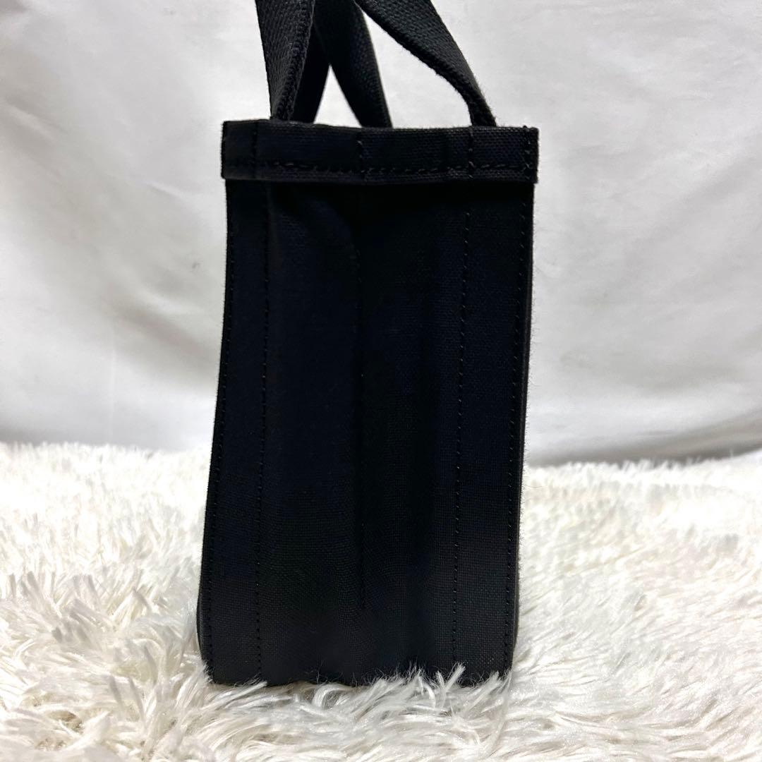 chacoli トートバッグ　キャンバス　スモール　ブラック　レザー