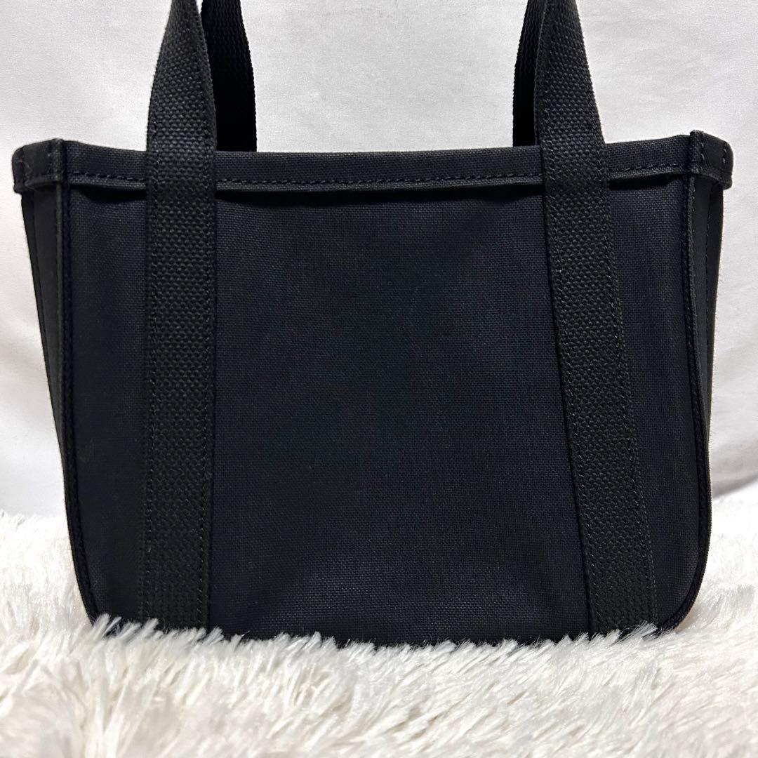 chacoli トートバッグ　キャンバス　スモール　ブラック　レザー