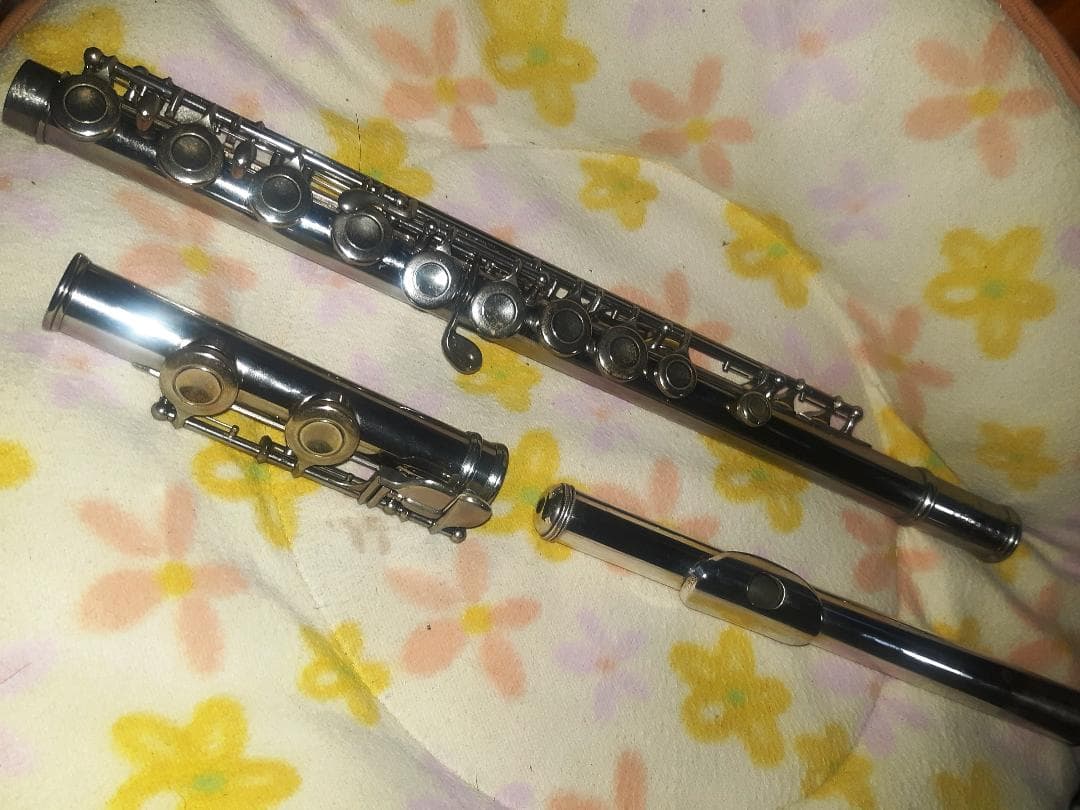 頭部管銀製　SANKYO　ETUDE　TOKYO　分解調整済　良音(^^♪