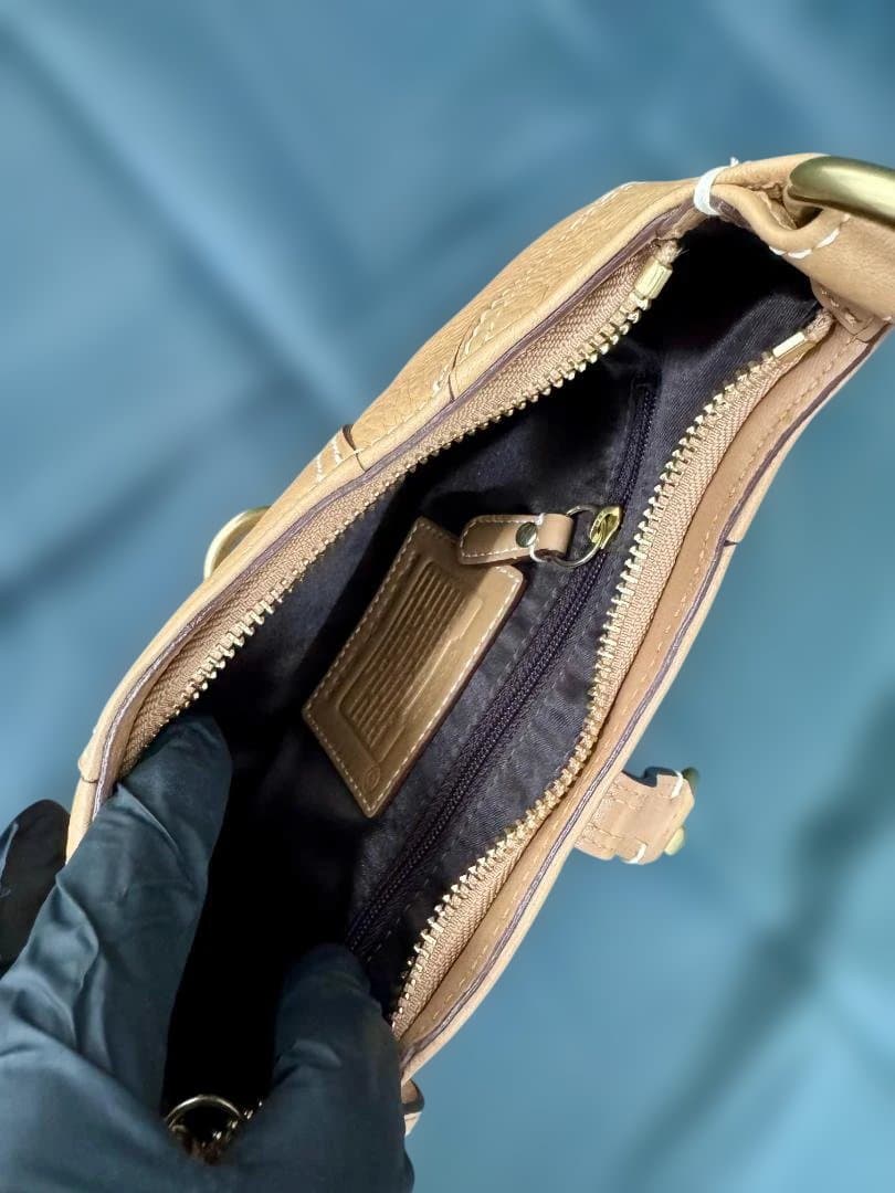 【希少】オールドコーチ セミショルダーバッグ ホーボー 10284 ブラウン 茶