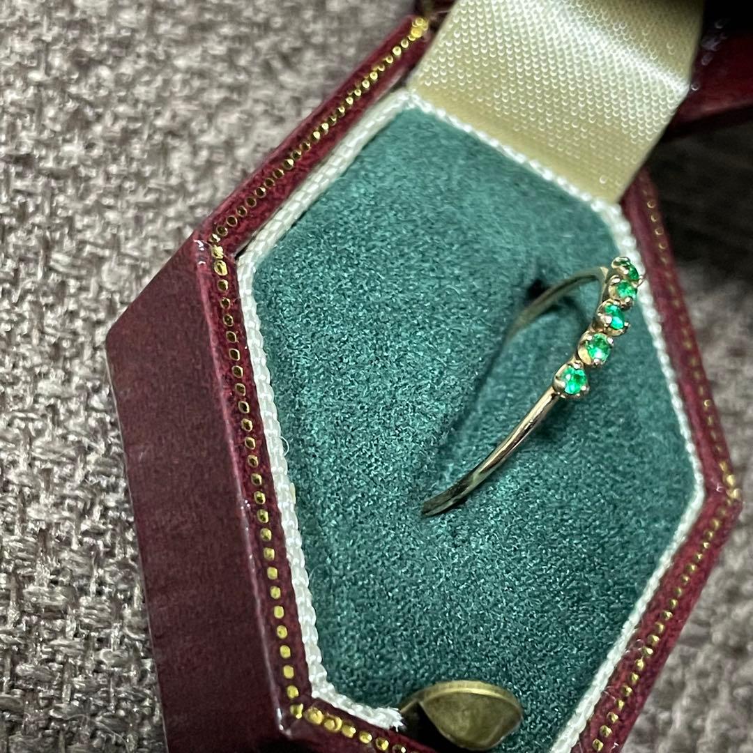 parcelle jewelry ザンビア産エメラルド リング Luce