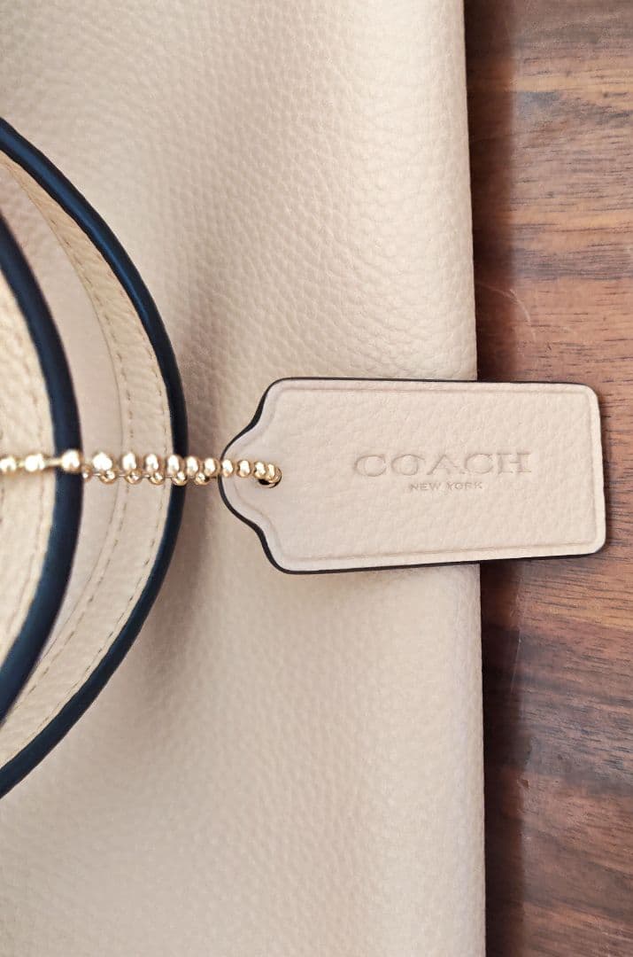 COACH ベージュ トートバッグ