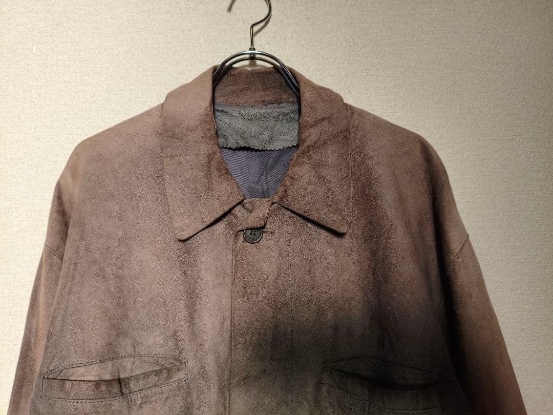ジャケット・アウター LOEWE Suede Leather Shirt Jacket 52