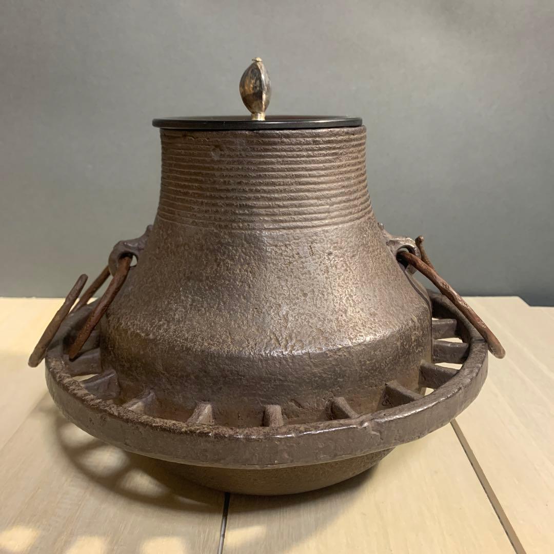 門脇喜平 車軸釜 共箱